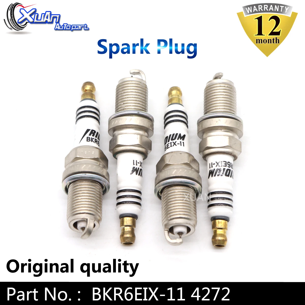 XUAN 4 шт./лот/лот иридиевая Свеча зажигания BKR6EIX 11 4272 для ACURA INTEGRA LEGEND NSX ASTON MARTIN DB9 AUDI A4