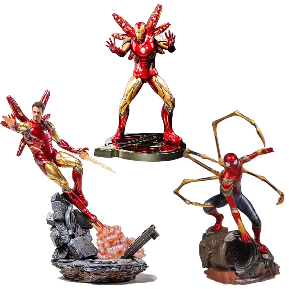 Горячие игрушки Marvel Мстители супер герой Человек паук Фигурки ПВХ человек паук фигурка Коллекционная модель игрушки 25 см