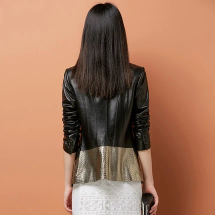 Новинка осенняя мода натуральная кожа Женская куртка 2020 овечья тонкая женский