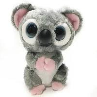 15 cm ty beanie big eyes pink ears koala series plush toys stuffed animal doll birthday gift for boys and girls