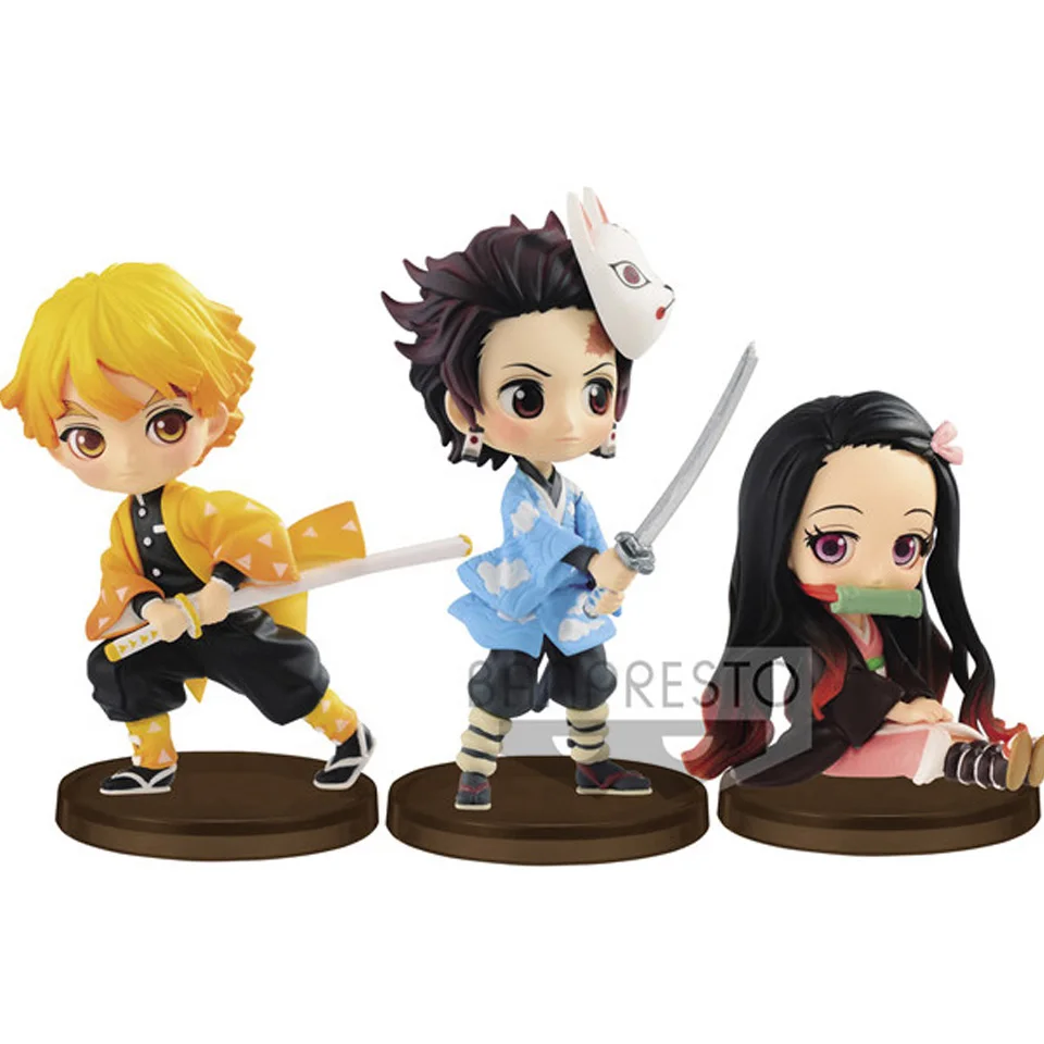 

Tronzo оригинальные BANPRESTO рассекающие демонов Kimetsu no Yaiba Q posket Kamado Tanjirou Agatsuma Zenitsu Kamado Nezuko ПВХ Фигурки игрушки