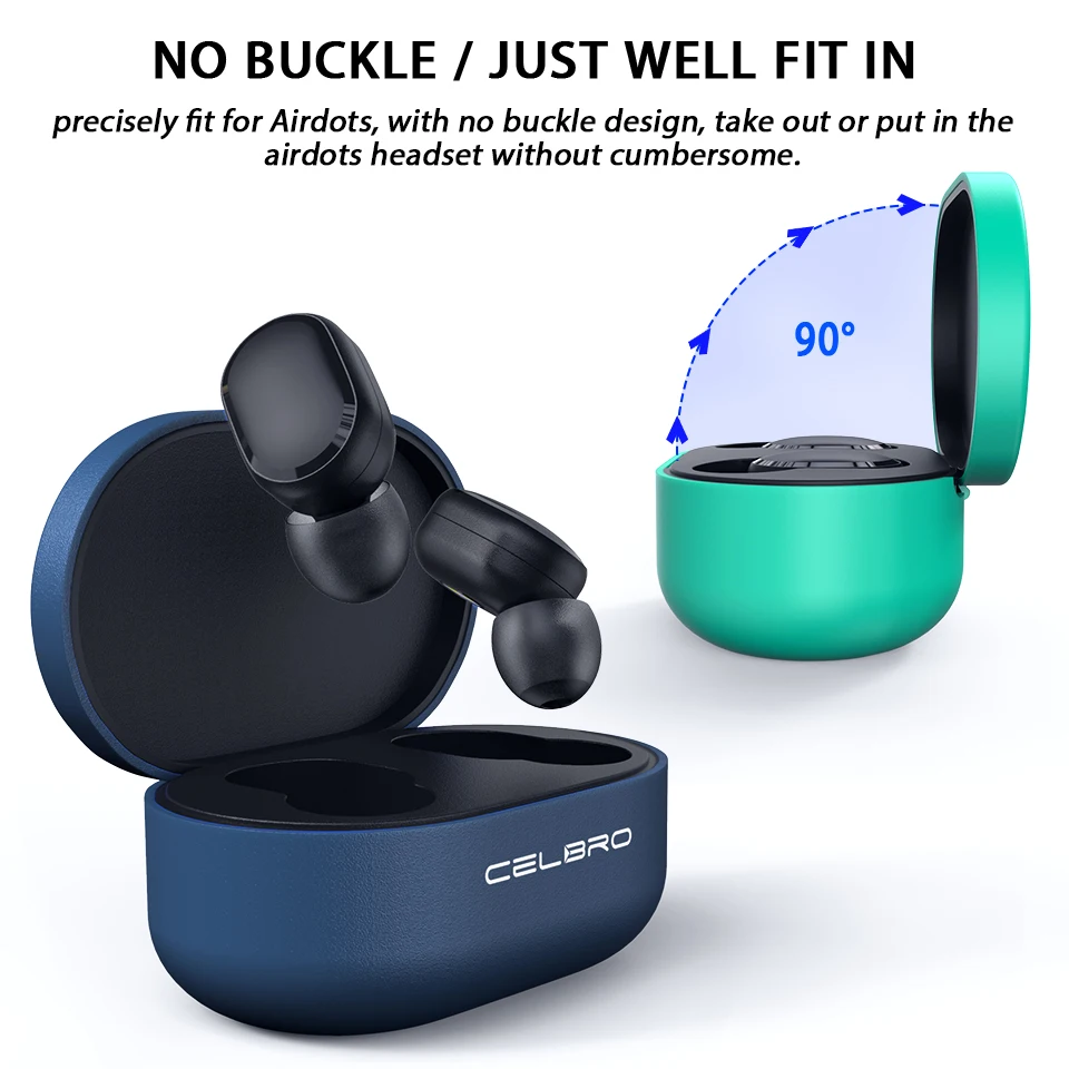Silicone Case Protective Cover for Xiaomi Airdots Redmi Air Dots Pouch Accessories Youth Edition Silicon Wireless Headphone Case