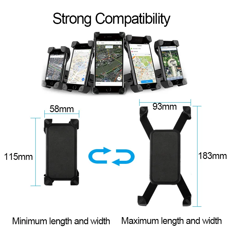 Универсальный держатель для телефона на руль крепления iPhone X 8 7 6 Plus 5 SE Samsung S8 |