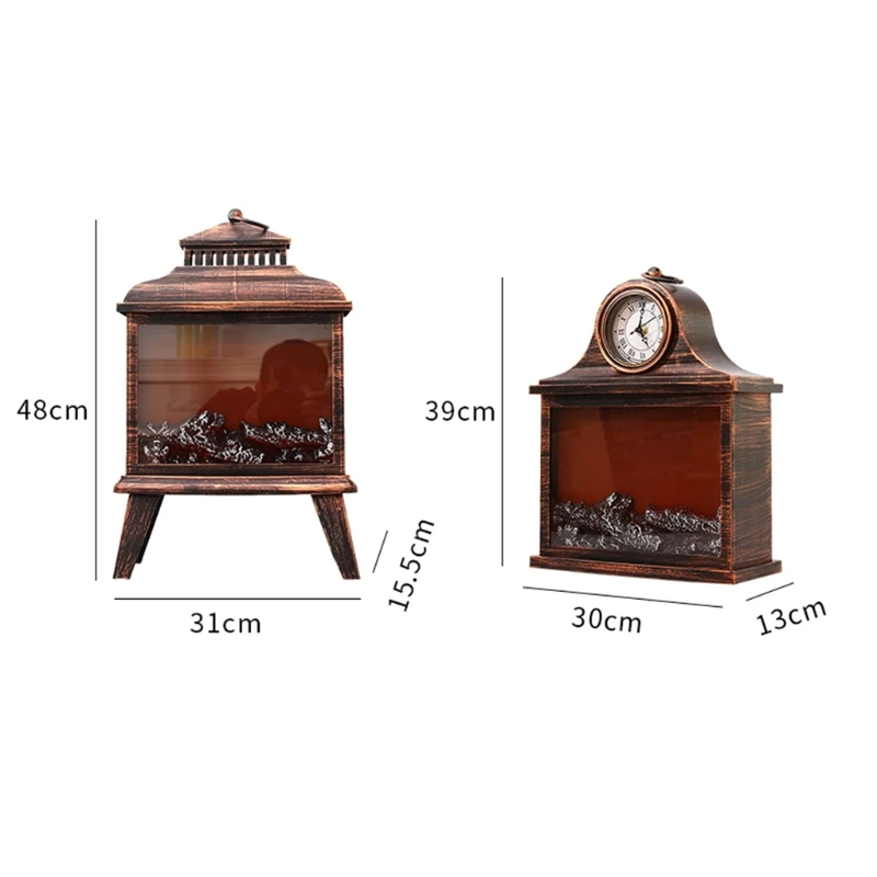 

LED Fireplace Lantern Christmas Halloween Decorative Flameless Lamp Decoration