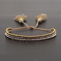 go2boho hematite stone bracelets for women jewelry multilayer beaded pulsera for miyuki adjustable jewellery tassel bracelet