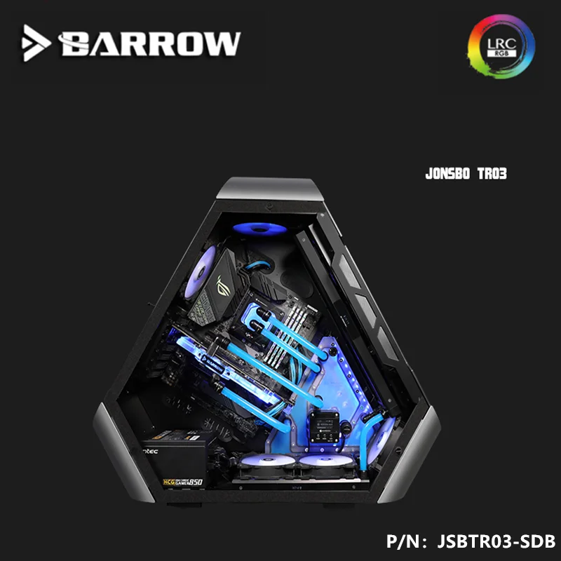 Barrow Distro Plate для JONSBO TR03 чехол LRC2.0(5V 3Pin AURA) JSBTR03 SDB|Кулеры и системы охлаждения компьютера| |
