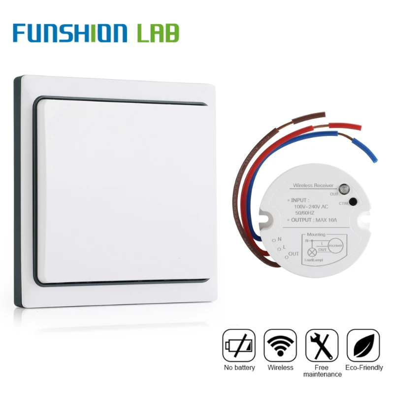 Беспроводной пульт дистанционного управления FUNSHION выключатель света не требует