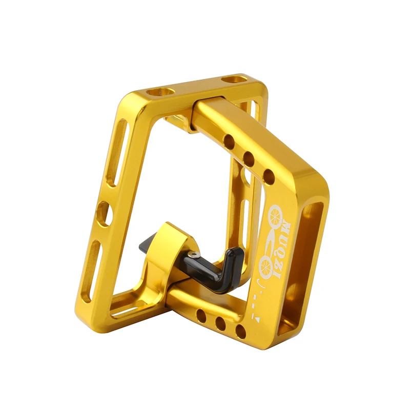 muqzi folding bike front carrier adapter folding bag cargo rack bracket aluminum alloy mount base for brompton dahon free global shipping