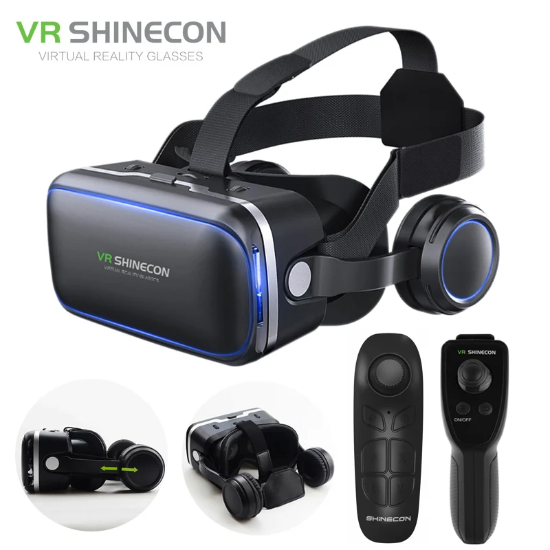 Очки виртуальной реальности VR SHINECON 3D шлем видео очки гарнитура для смартфонов