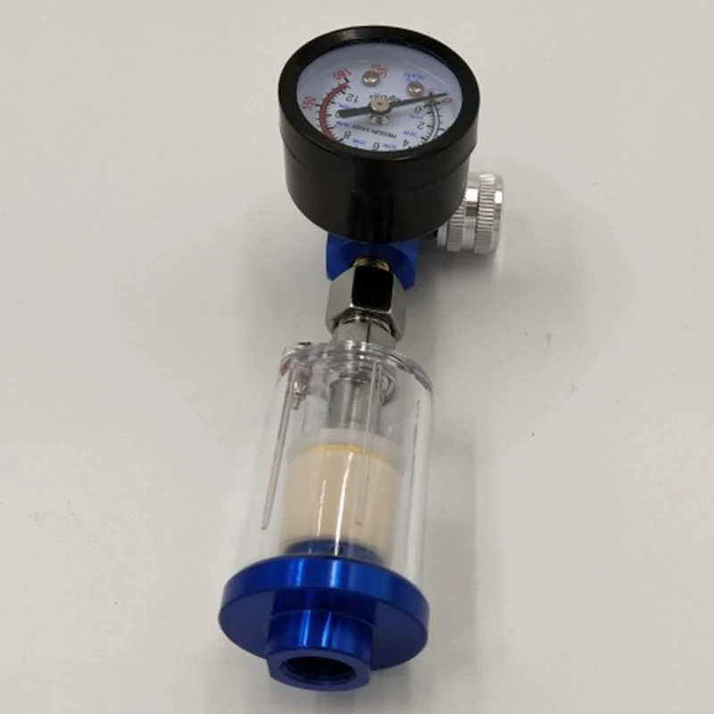 1/4 Scratch регулятор давления воздуха Манометр Спрей Инструмент и встроенный фильтр