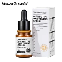 vibrant glamour arbutin whitening serum brighting moisturizing essence reduce dullness spot and acne marks facial skin care 30ml
