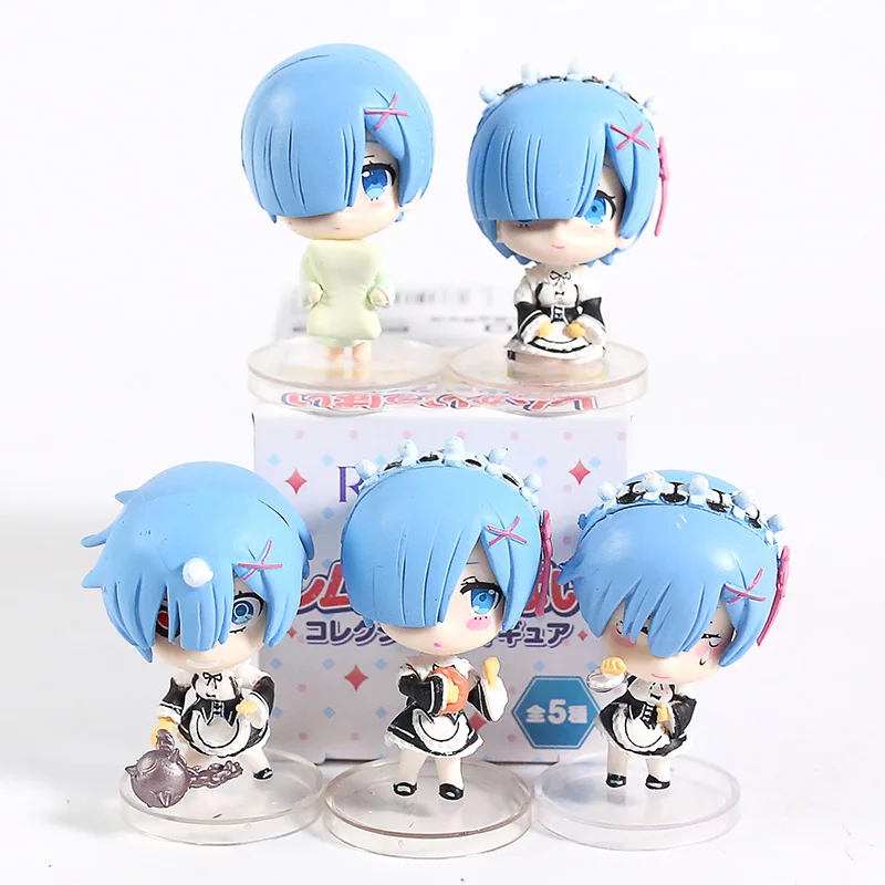 ПВХ Фигурки Re:ZERO начинающие жизнь в другом мире Rem Q 5 шт./компл. | Игрушки и хобби