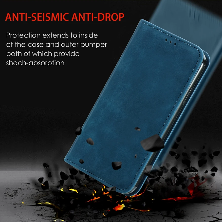 Retro Skin Feel Suck Wallet Case For Huawei P50 P40/P30 Lite/Pro Mate 40 Pro 30 Lite P Smart 2019/2020/2021 Honor 50 Pro 30S 20