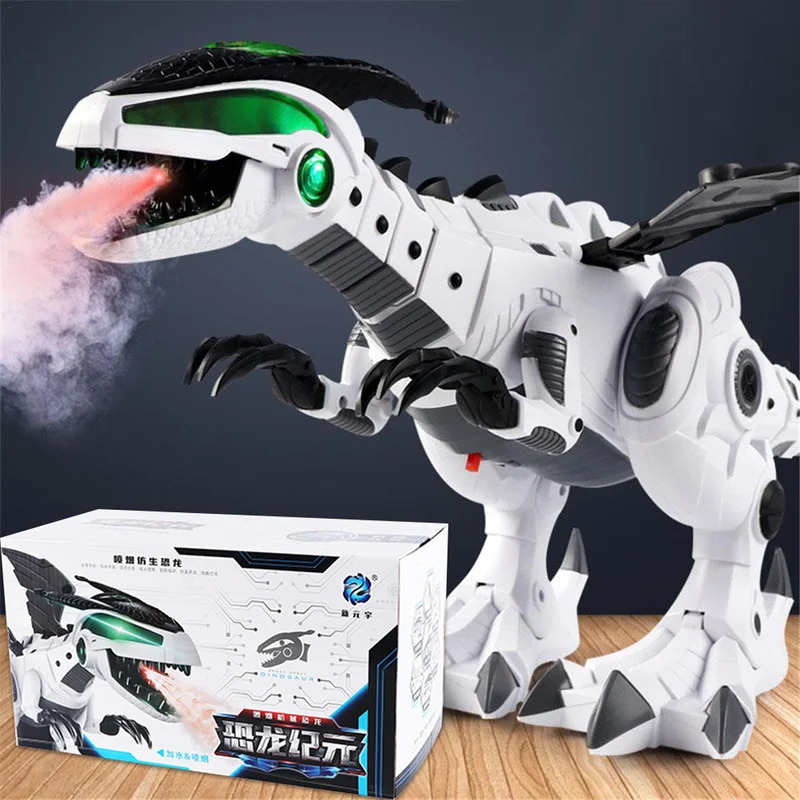 Electric Dinosaurs Model Toy Large Size Walking Spray Dinosaur Robot with Light Sound Swing Simulation Dinosaur Toy for Boy Gift