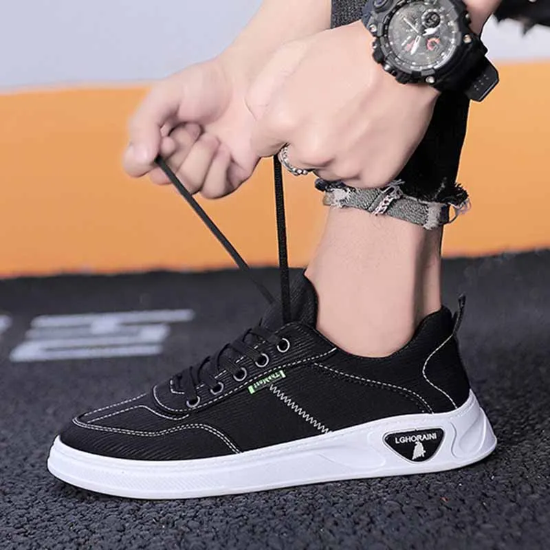 

Men Shoes Casual Canvas Vulcanized Sports Shoes Male Sneaker Lightweight Fashionable Outdoor Wear-resistant Casual Walking Shoes