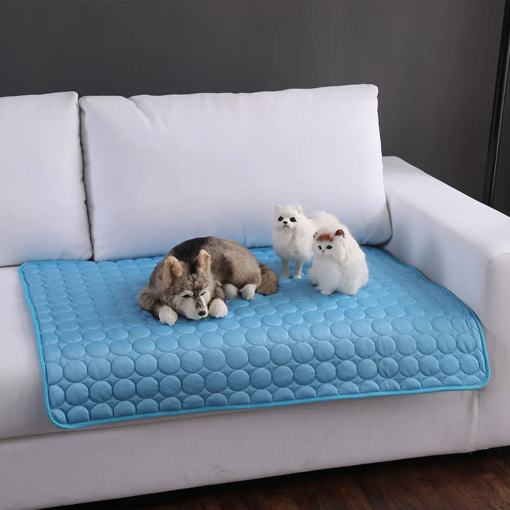 

Pet mat summer cat and dog sofa pad pet supplies cool pad ice cold feeling nest pad summer dog cool pet pad cool sewing style