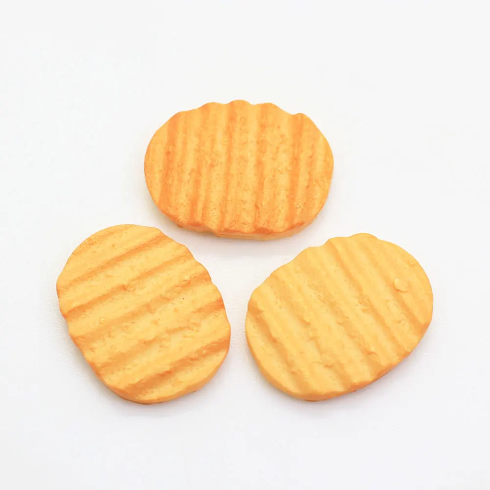 

100/50pcs Flat Back Resin Mini Potato Chips Flatback Cabochons Resins DIY Decoration Jewelry Earrings Accessories