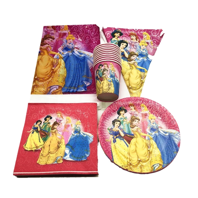 

51 шт., Бумажная скатерть в виде флага для девочек