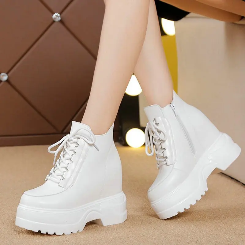 

High Heels Woman Ankle Boots Short Plush Warm Winter Shoes 2021 Women Casual Ankle Boot Rubber Sole Female Winter Boot