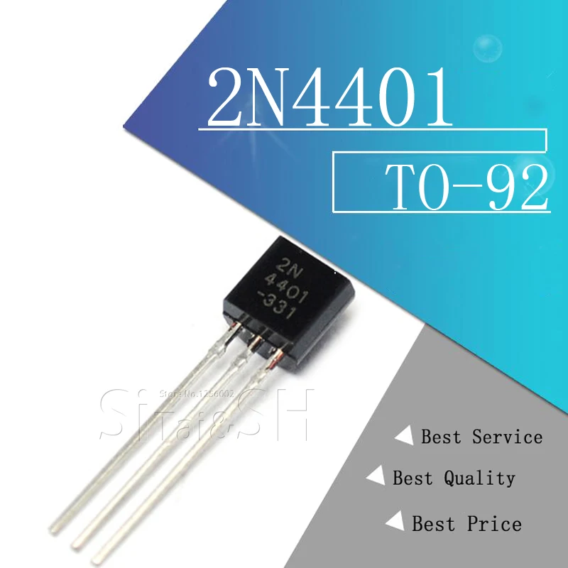 100 шт 2N4401 TO92 TO 92 4401 триодный транзистор 2N4401|Интегральные схемы| |