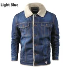 Мужская зимняя джинсовая куртка ZOGAA, ковбойская теплая Повседневная куртка из хлопка и флиса, модная джинсовая куртка, джинсовая куртка с отложным воротником