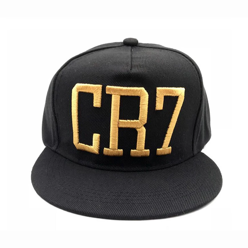 

New High Quality Fashion Style Cristiano Ronaldo CR7 3D embroidery Baseball Caps Hip Hop Caps cotton adjustable Snapback Hats