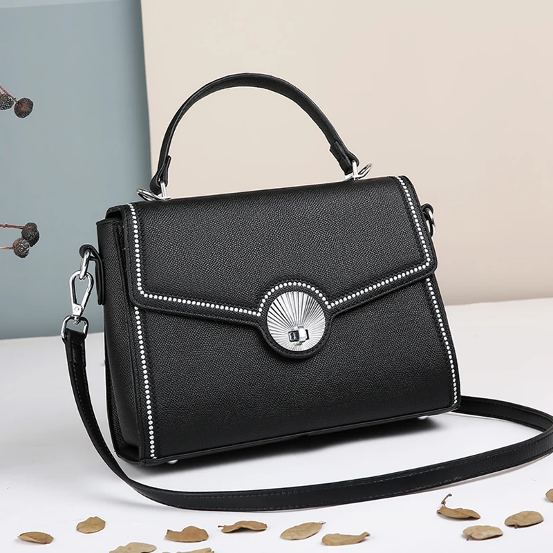 

2021 High Quality Women Shoulder Bag Fashion Brand Ladies Crossbody Bag 100% Genuine Leather Metal Designer Luxury Tote Bag Sac