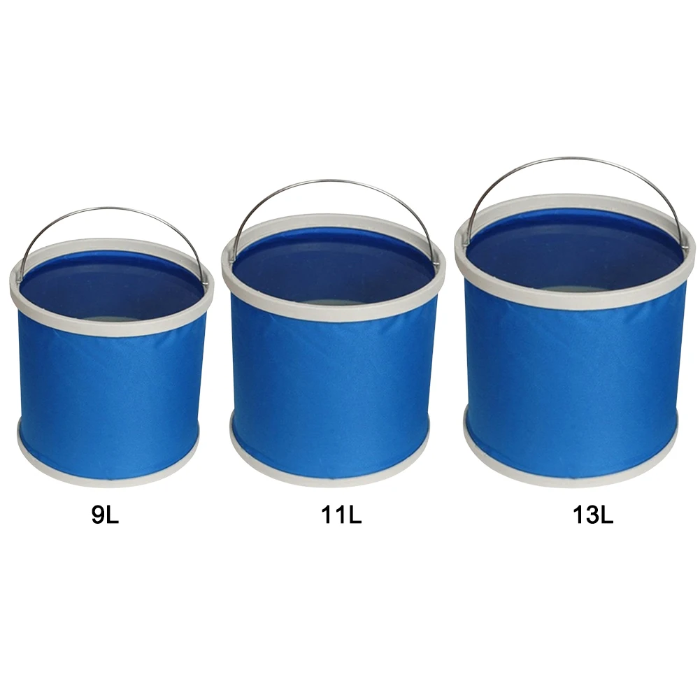 

New Thickening Portable Folding Bucket Outdoor Camping Fishing Bucket Car Storage Container Car Wash Mop Bucket Cleaning Tools