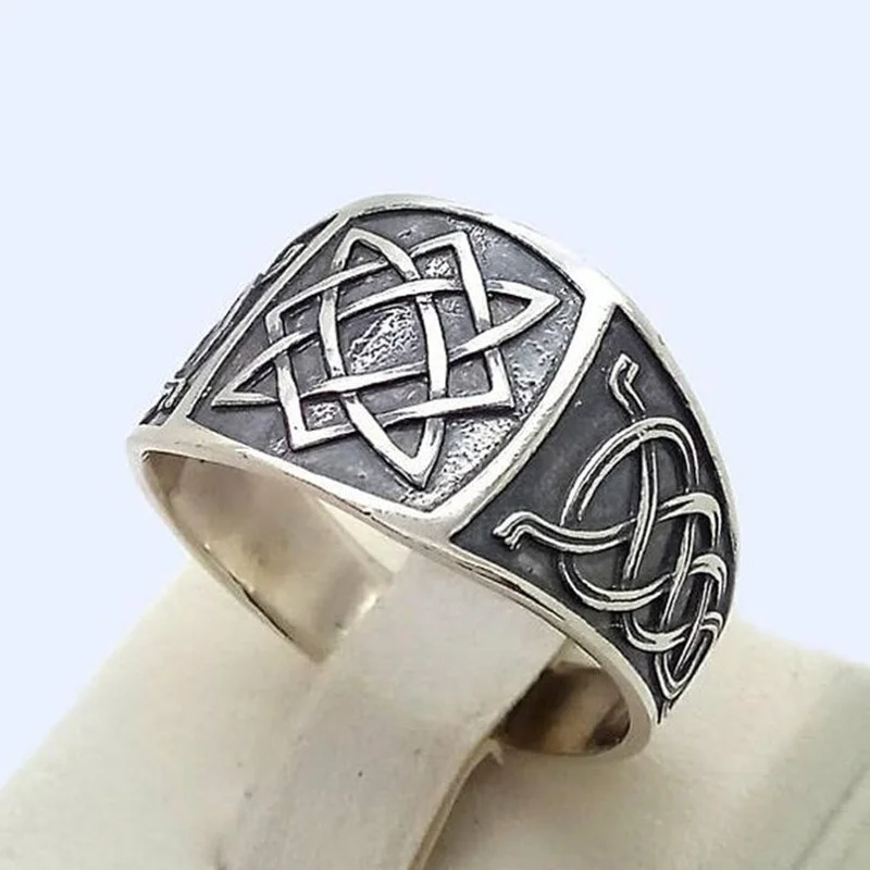 2021 модные роскошные квадратные многоугольные винтажные мужские кольца для