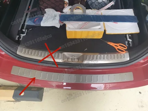 

Высококачественная защита порога багажника из нержавеющей стали, защита от царапин, автомобильные аксессуары для VW Volkswagen Touran 2005-2015