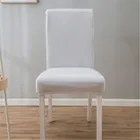 Однотонный гладкий обеденный чехол для кресла спандекс эластичный чехол для кресла чехол чехлы на кресло стрейч для свадьбы отеля банкета