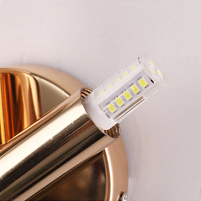 Современная Золотая настенная лампа FKL V-образный двойной светильник для отеля