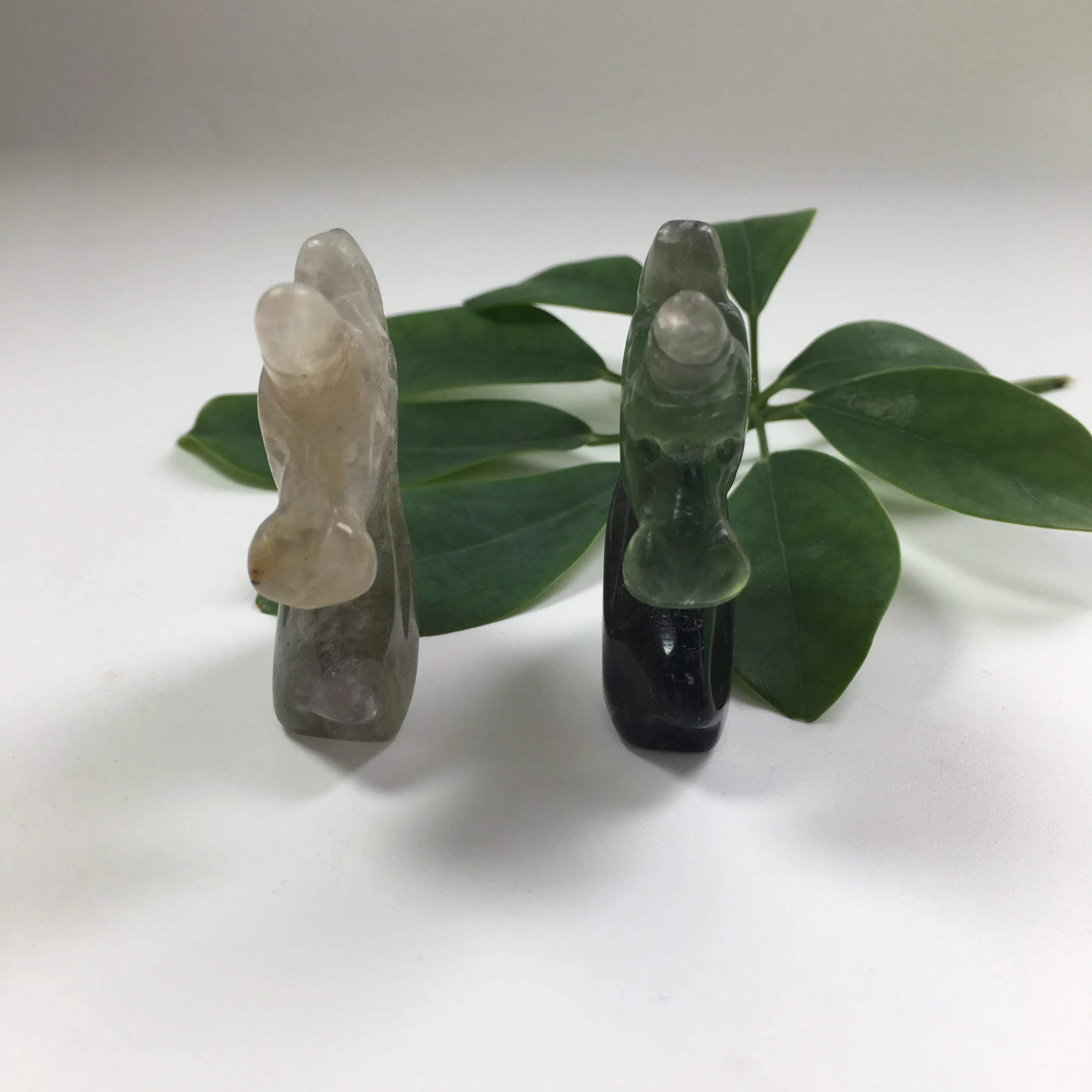 Z 2 0 &quotПриродный Флюорит Единорог из горного хрусталя резная фигурка лошади