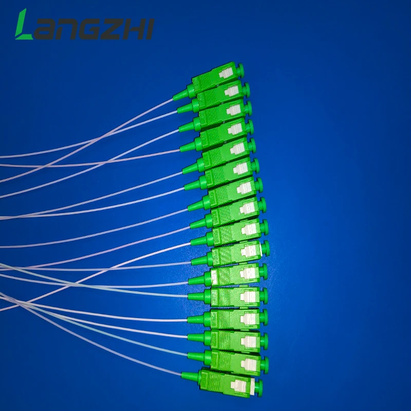10 шт. SC APC Одномодовый Волоконно Оптический FTTH 0 9 мм Мини PLC сплиттер 1x16 волоконно