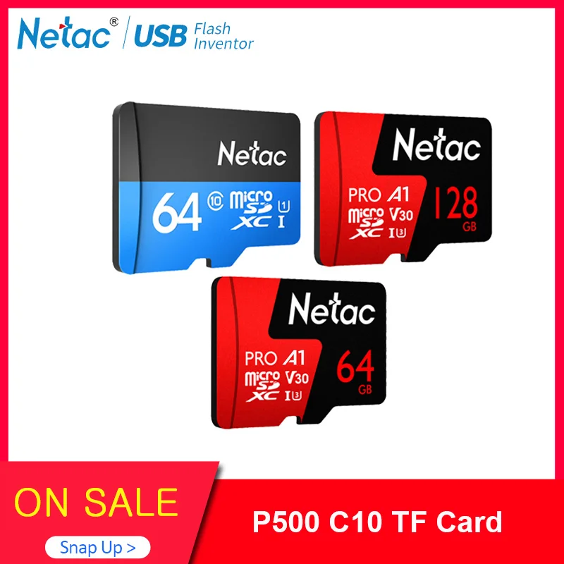 Карта памяти MicroSD Netac класс 10 32 ГБ 64 256 16 128 ГБ|Карты памяти| |