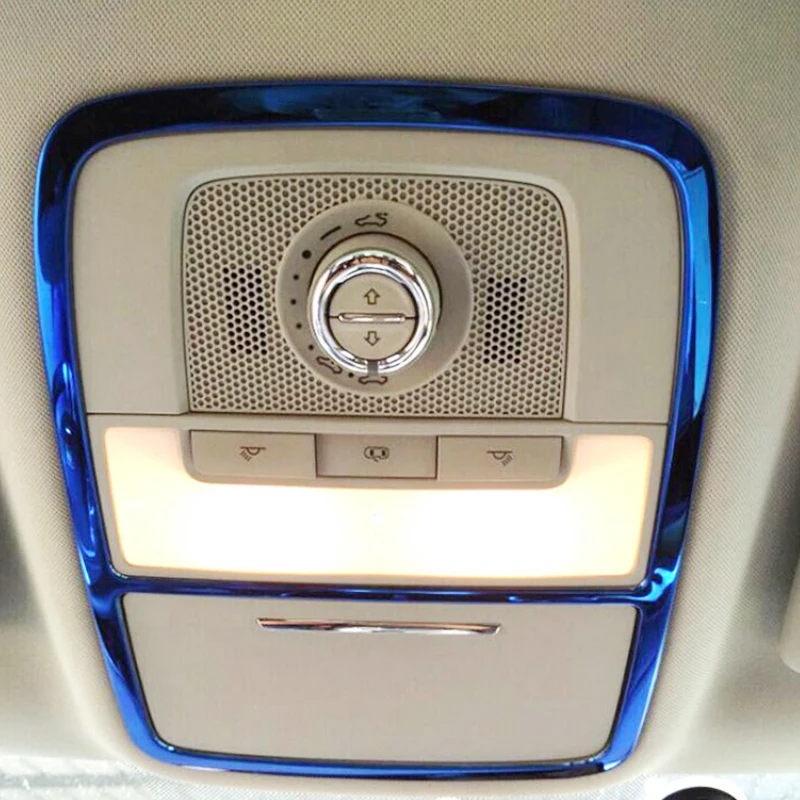 

Stainless steel For MG ZS 2018 accessories Car Styling Car front reading Lampshade panel Cover Trim 1pcs