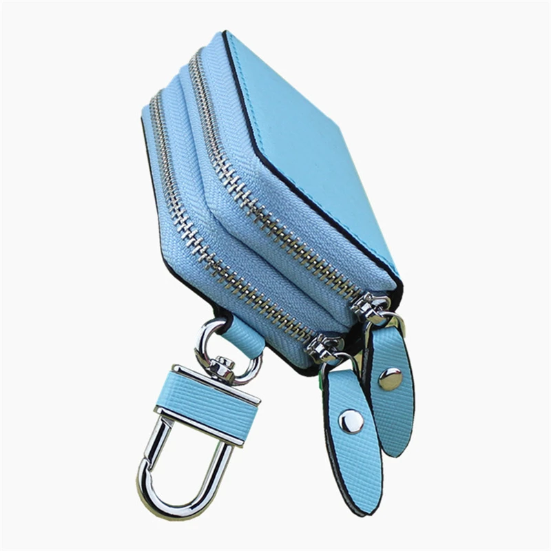 

Portable Leather Unisex Key Bag Multifunction Organizer Wallet Holder Housekeeper Car Small Key Case Keys Pouch