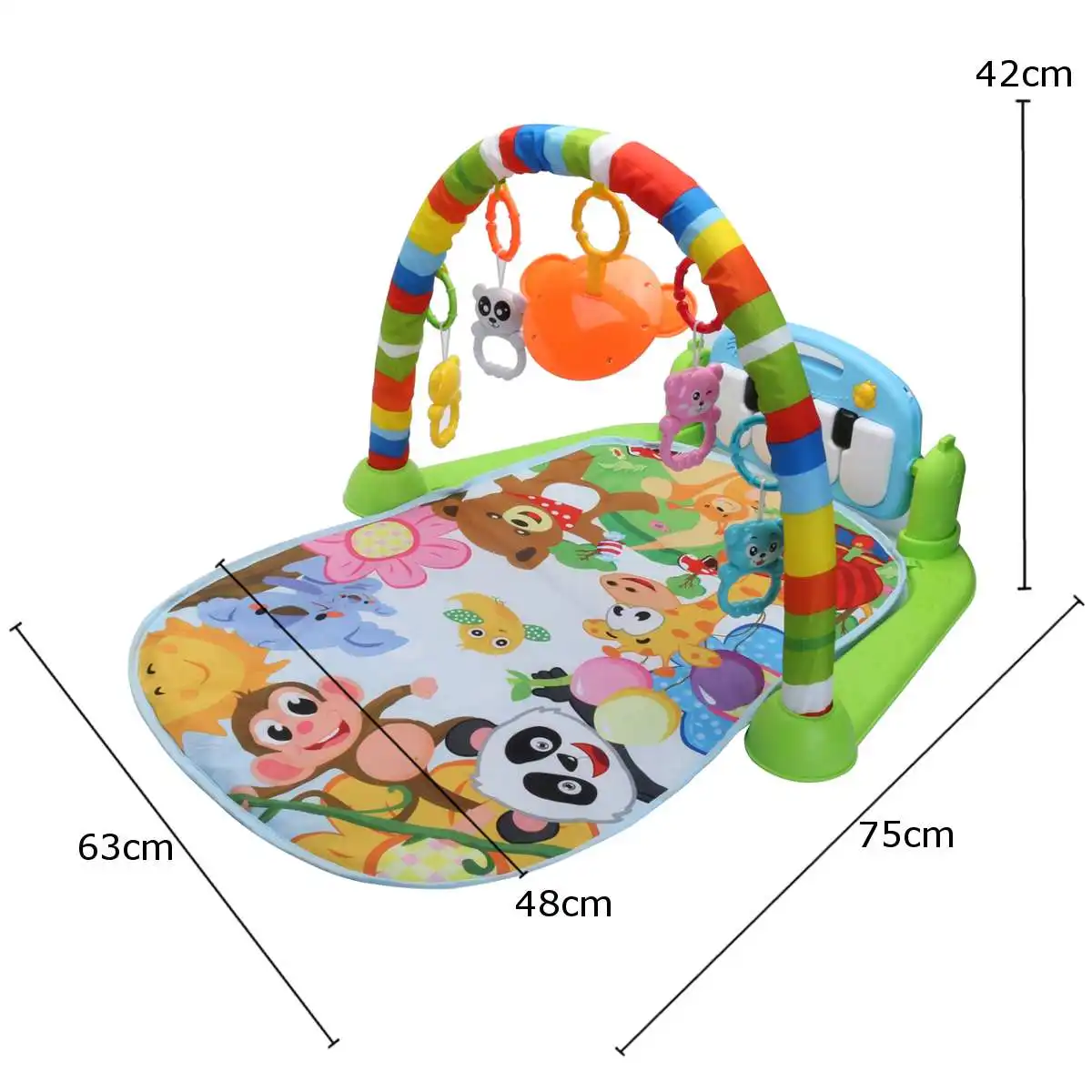 Игровой коврик для детей музыкальный пазл с фортепианной клавиатурой