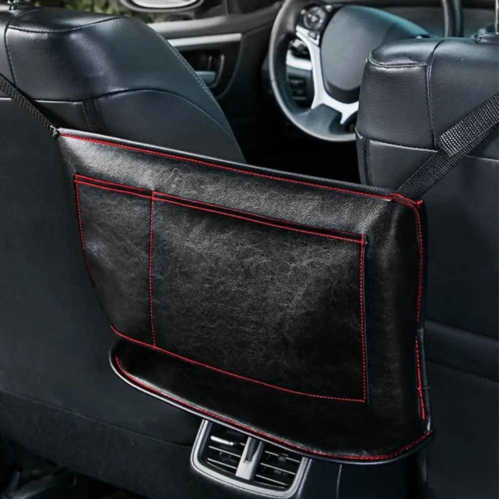 

Multifunction Faux Leather Car Between Seat Hanging Storage Bag Auto Accessory Automobiles Stowing Tidying