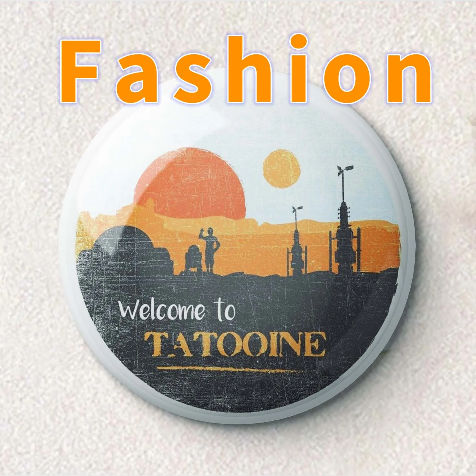 Добро пожаловать в Tatooine rpo мягкая эмалированная брошь ювелирное изделие значок