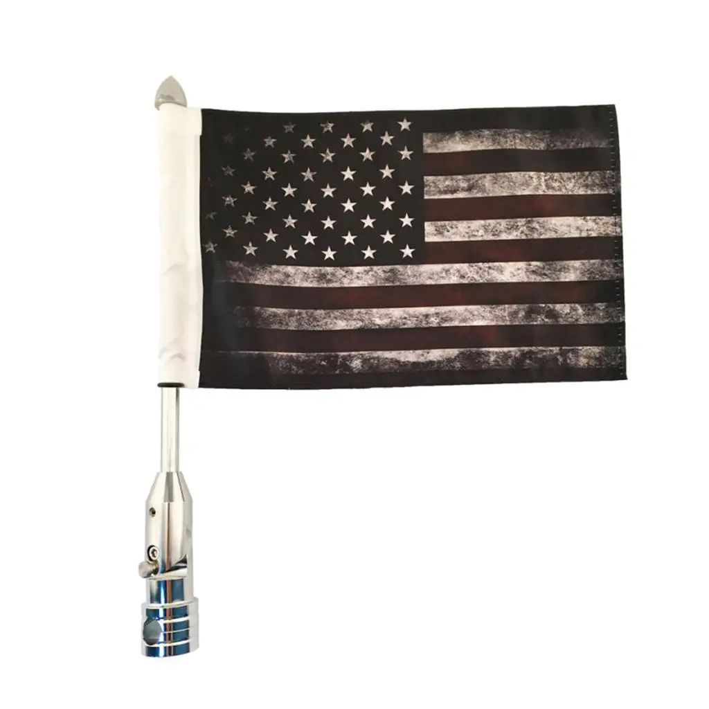 

Motorcycle Flagpole Mount And For Harley Street Glide Silver