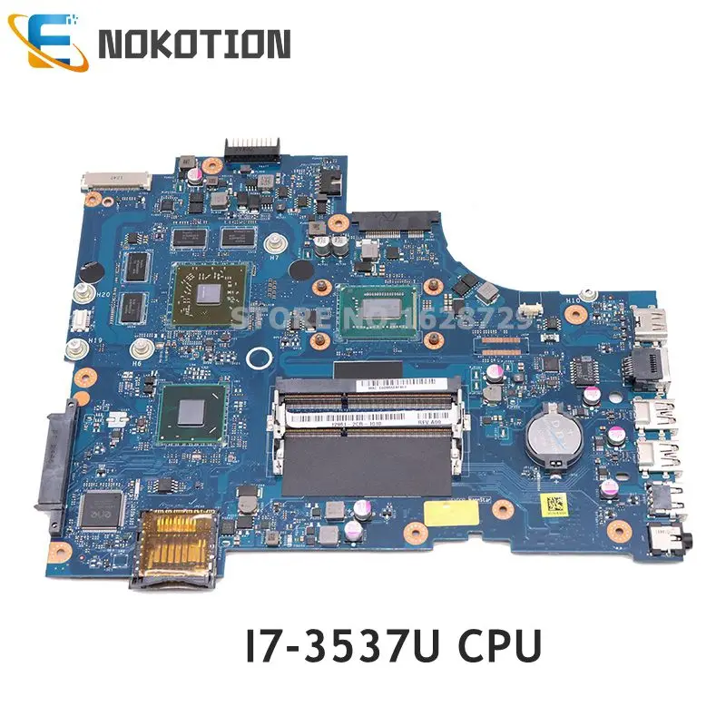 

NOKOTION CN-0V98DM V98DM для Dell Inspiron 17R 3721 5721, материнская плата ноутбука VAW11 LA-9102P REV: 1,0 (A00) I7-3537U, процессор HD8700M, графический процессор