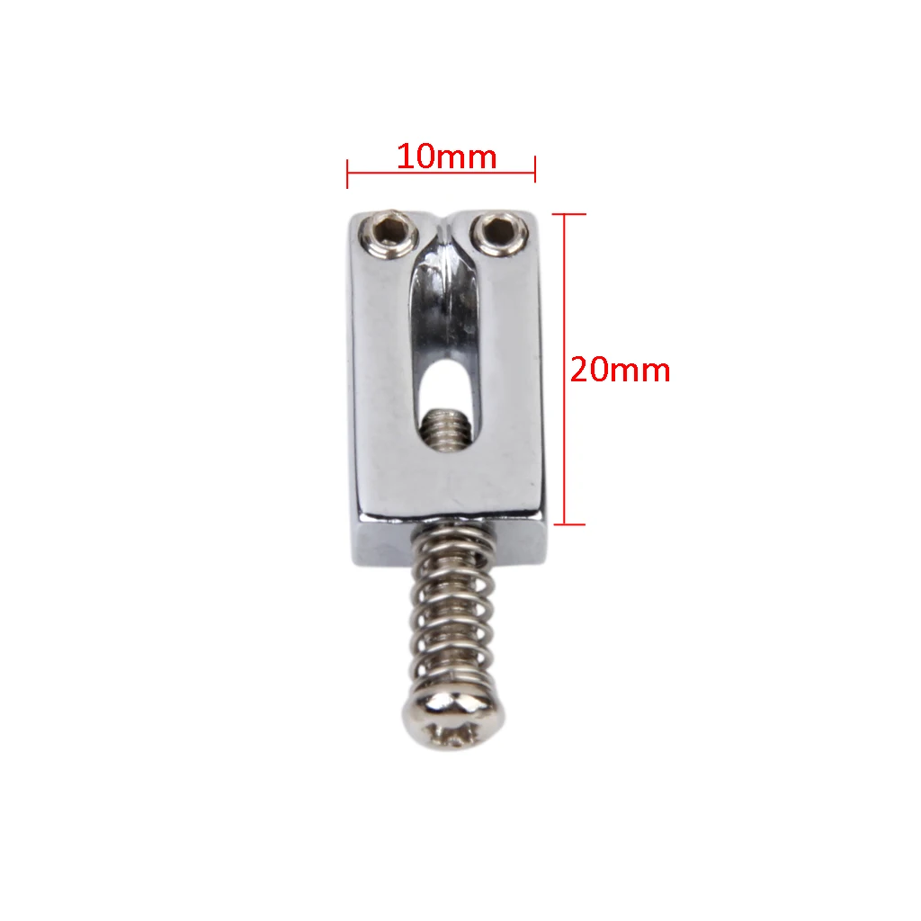 

10x 6pcs Quality Chrome Bridge Saddles for Electric Guitar Parts Replacement