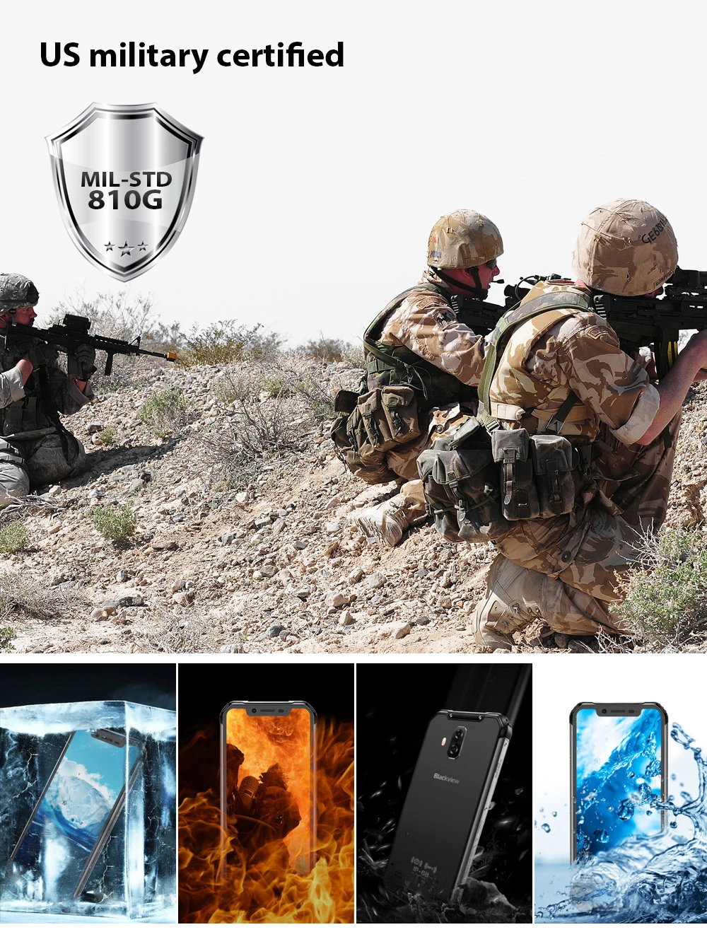 Blackview BV9600 IP68 IP69K прочный водонепроницаемый Helio P70 Global 4G телефон 6,2" Android 9,0 смартфон 4 Гб 64 Гб MT6771T 5580 мАч