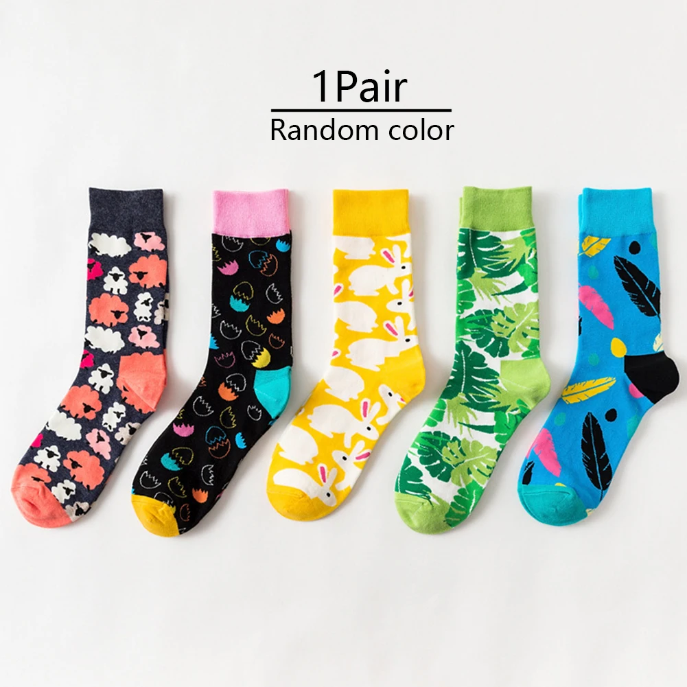 Спортивные носки с изображением кролика красочных яиц милые украшения для