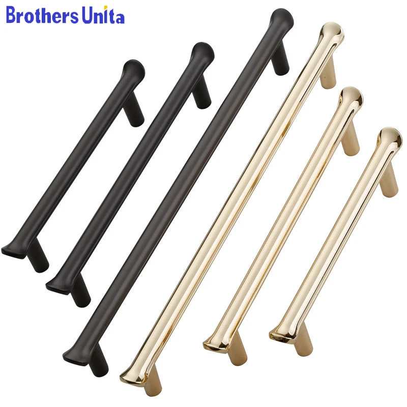 

European Holden Black Hardware Furniture Contracted Ambry Handle Drawer Ambry Handle Hardware Fittings