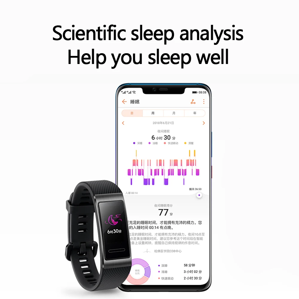 huawei Band 3 Pro gps Amoled 0,95 'Полноцветный Сенсорный Водонепроницаемый металлический браслет с датчиком пульса для плавания и сна