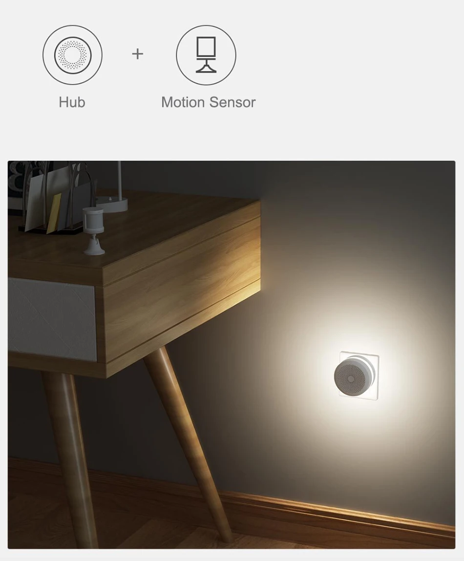 Aqara шлюз концентратор умный дом центр WIFI Zigbee RGB Светодиодный Ночник светильник