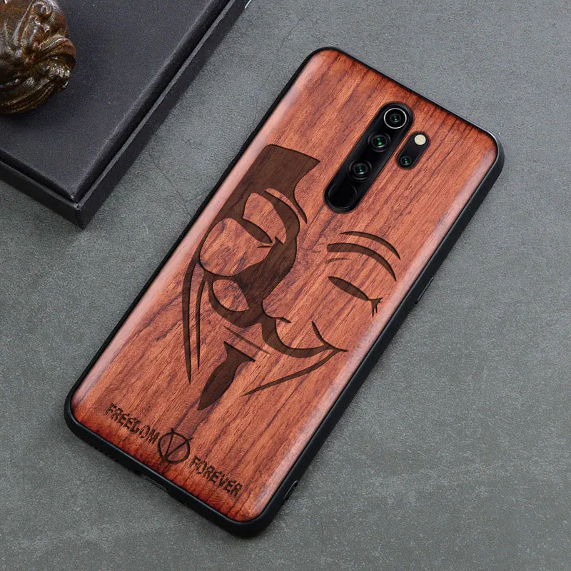 color 5 Новинка, чехол для redmi note 8 pro, тонкая деревянная задняя крышка, ТПУ чехол-бампер для Xiaomi redmi note 8, Xiomi redmi note 8 Pro, чехол для телефона s - Цвет: color 5