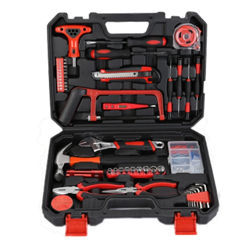 

43Pcs Tool Kit Household Repair Universal Hand Tool Set With Toolbox For Home Garage Apartment Dorm Office Maintenance